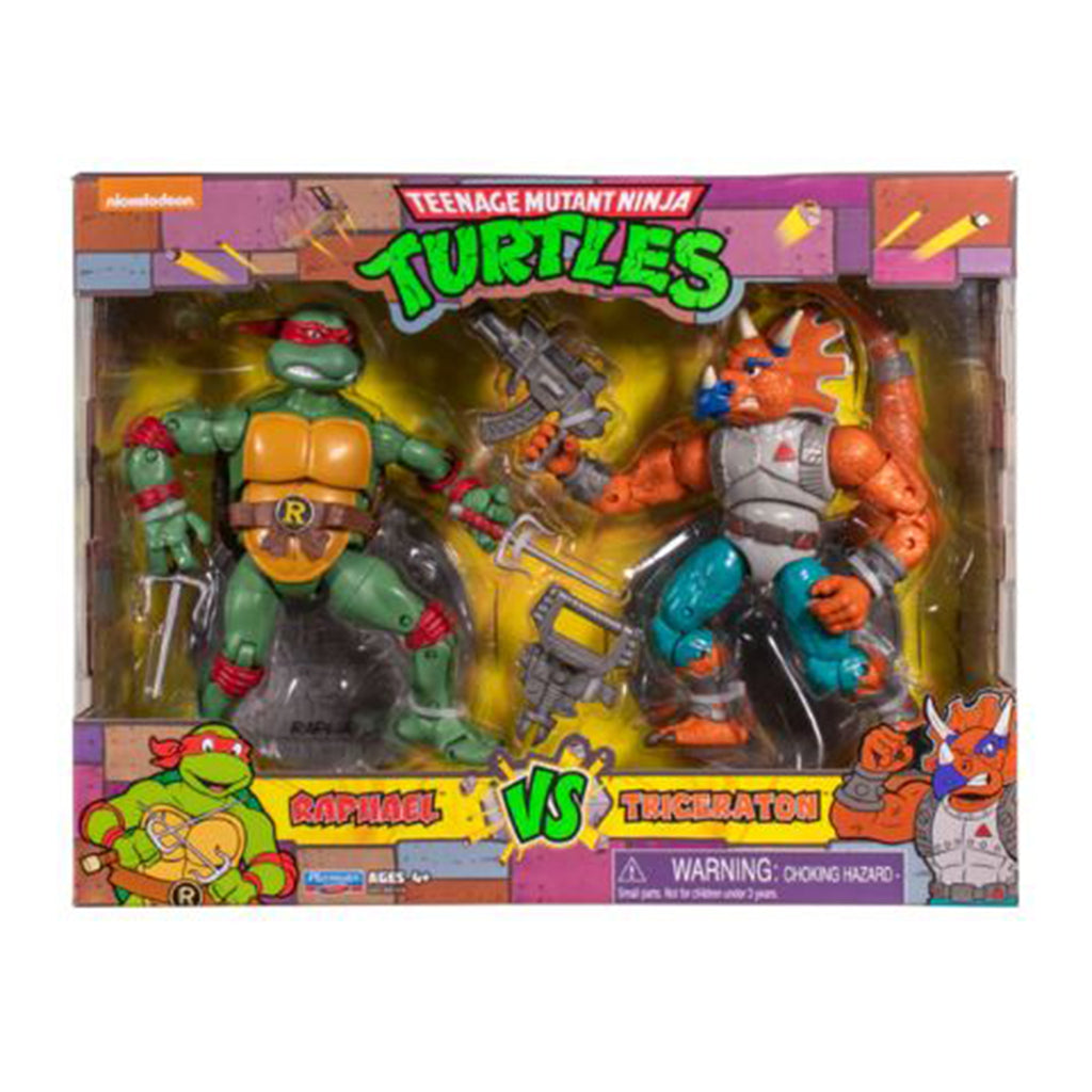 Playmates Teenage Mutant Ninja Turtles Raphael Vs Triceraton Set - Radar Toys