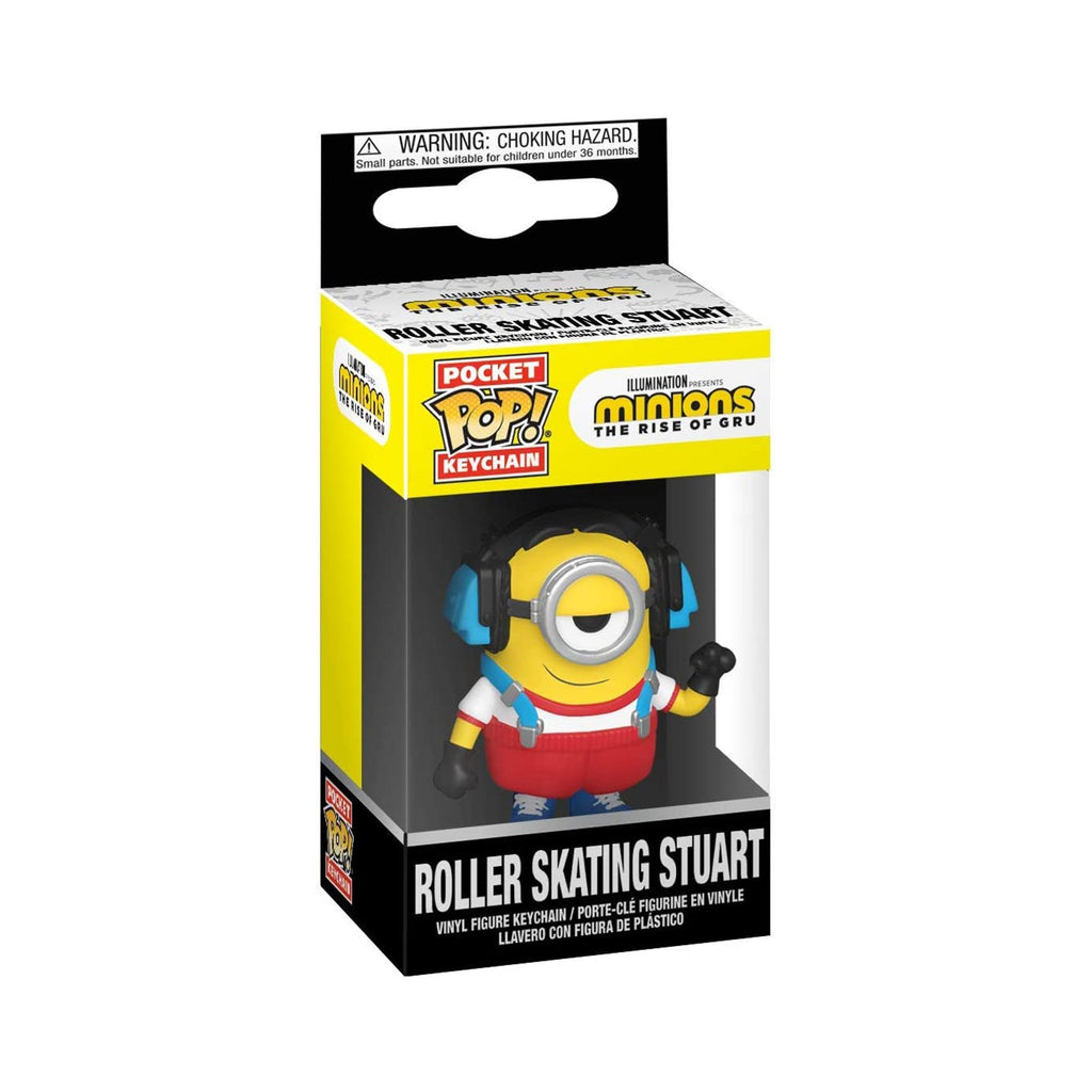 Funko Minions Rise Of Gru Pocket POP Roller Skating Stuart Keychain