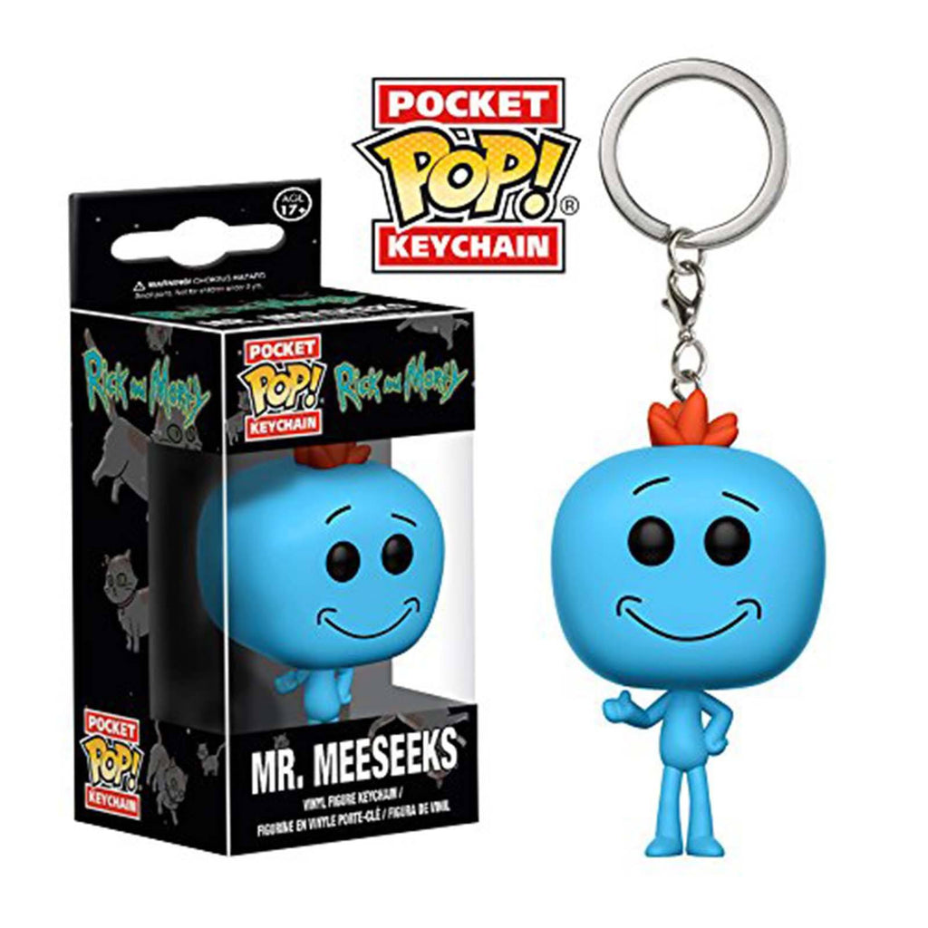 Funko Rick And Morty Pocket POP Mr. Meeseeks Vinyl Figure Keychain