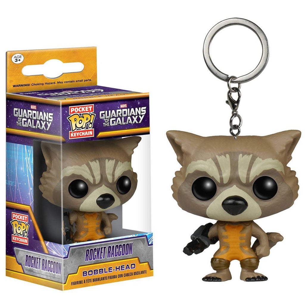 Guardians Of The Galaxy Pocket POP Rocket Raccoon Vinyl Figure Keychain