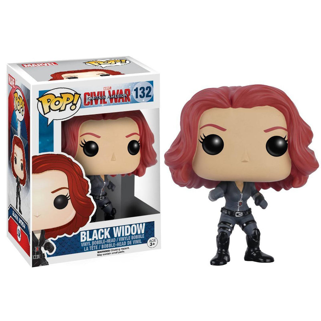Funko Civil War POP Black Widow Bobble Head Vinyl Figure