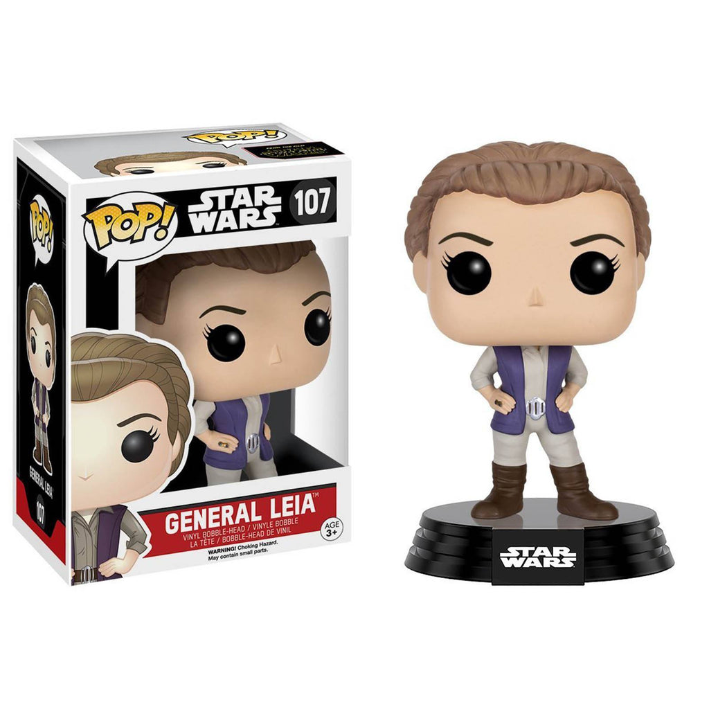 Funko Star Wars Force Awakens POP General Leia Bobble Head Vinyl Figure