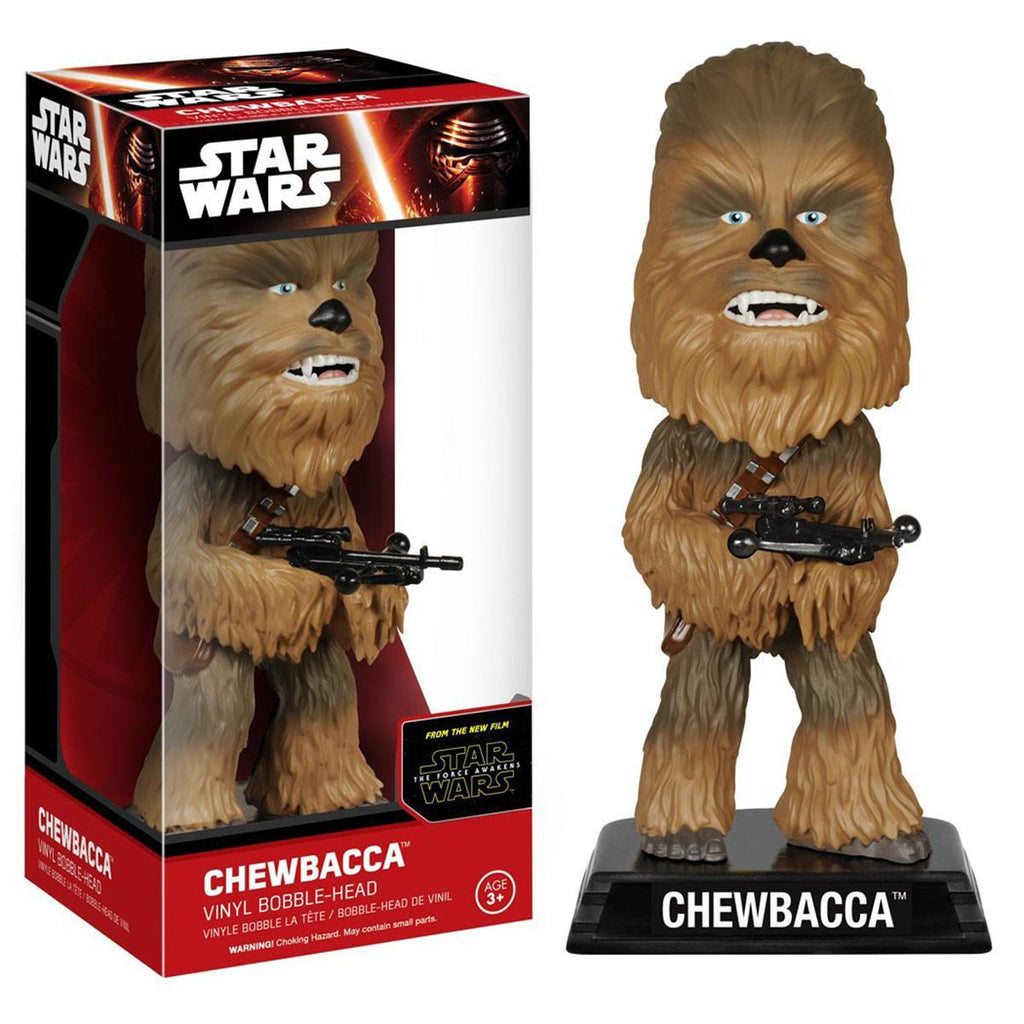 Star Wars Force Awakens Wacky Wobbler Chewbacca Bobble Head Figure