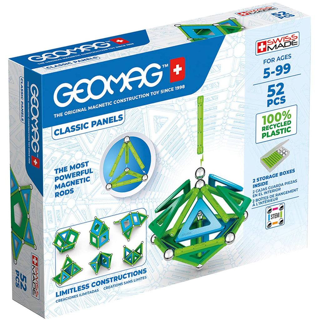 Geomag Green Classic Panels Recycled 52 Piece Building Set