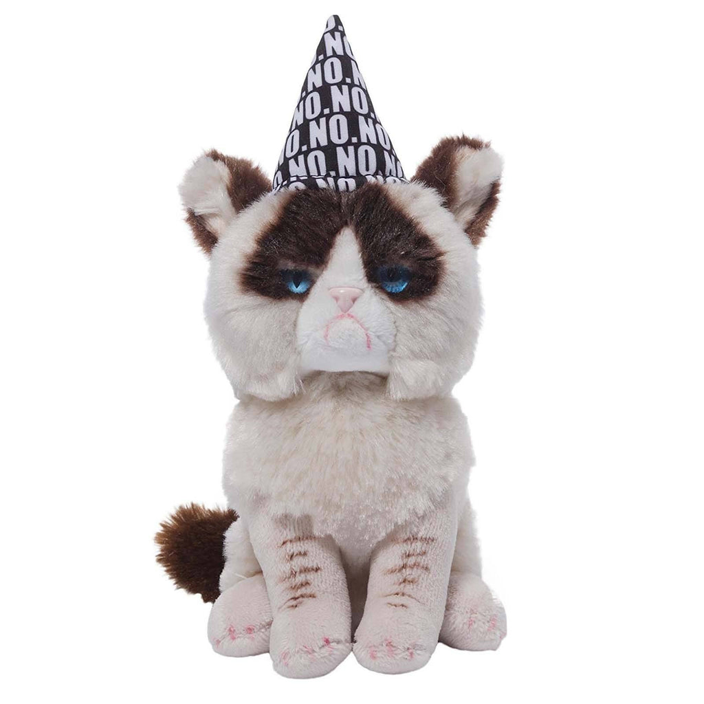 Gund Grumpy Cat Birthday Beanbag 5 inch Plush Figure - Radar Toys