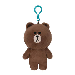 Gund Line Friends Brown Bear 5 Inch Plush Backpack Clip - Radar Toys