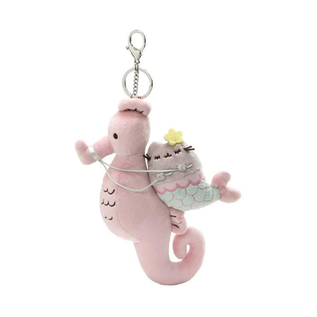 Gund Pusheen Mermaid And Seahorse 8 Inch Plush Keychain - Radar Toys