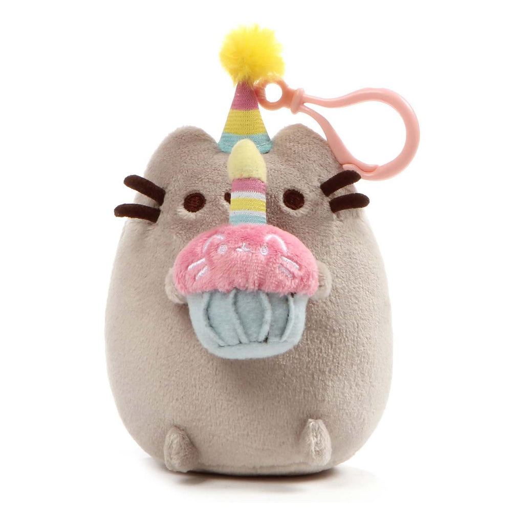 Gund Pusheen With Birthday Cupcake 5 Inch Plush Figure - Radar Toys