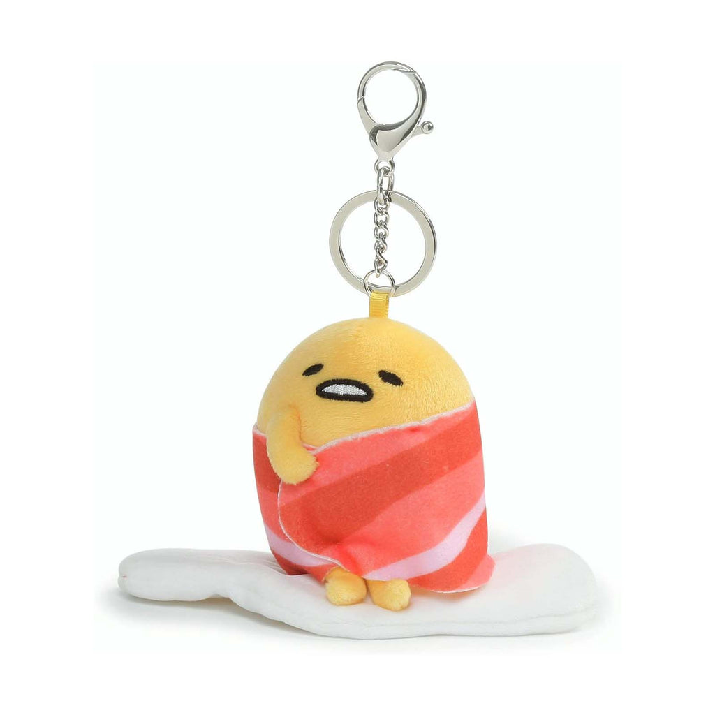 Gund Sanrio Gudetama With Bacon Blanket 4 Inch Plush Keychain - Radar Toys