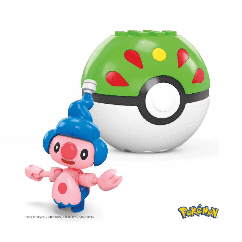 Mega Construx Pokemon Mime Jr Poke Ball Building Set - Radar Toys