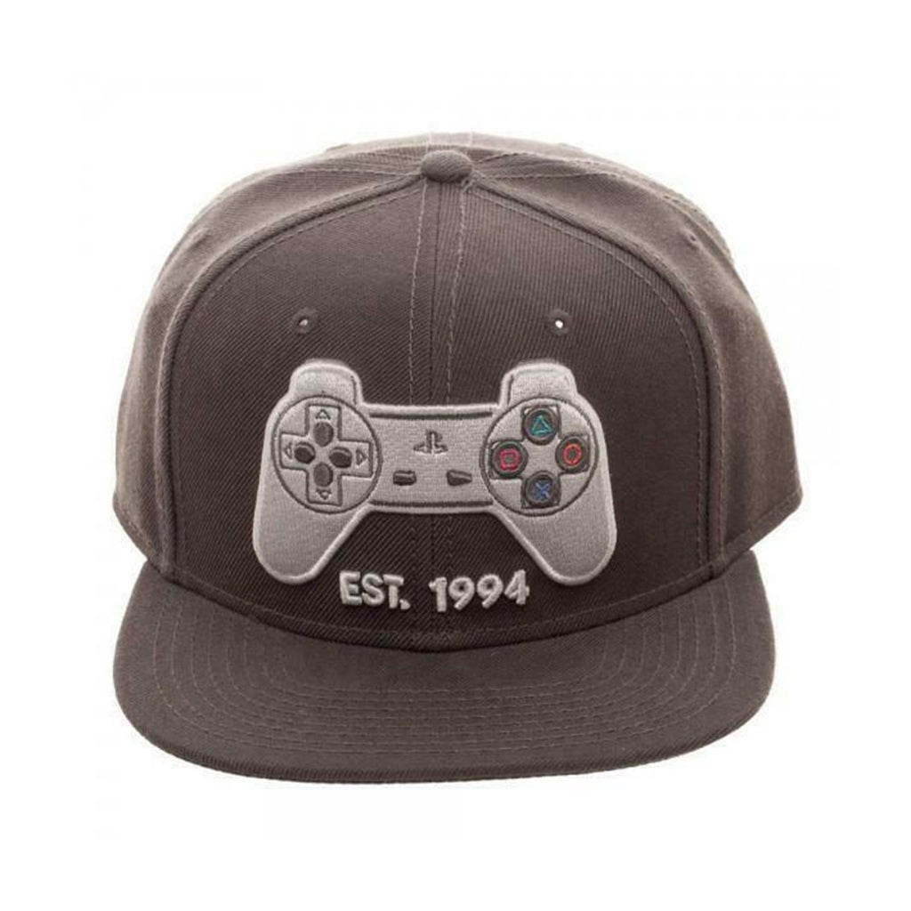 Bioworld Playstation Controller Gray Snapback Hat