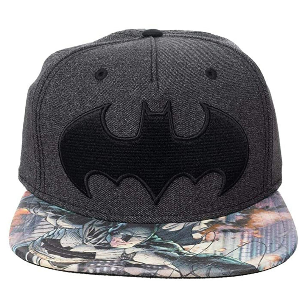 DC Batman Black Emblem Snapback Hat