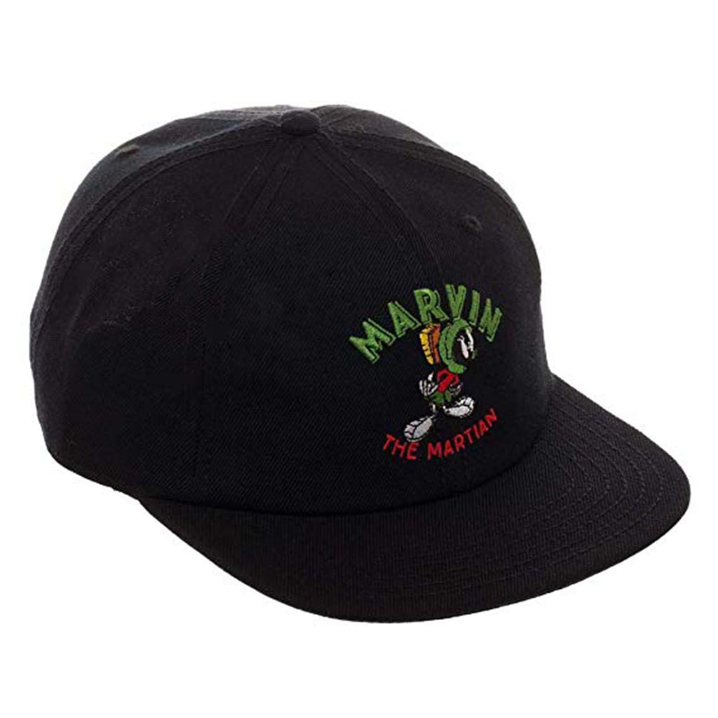 Looney Tunes Marvin The Martian Black Adjustable Buckle Hat