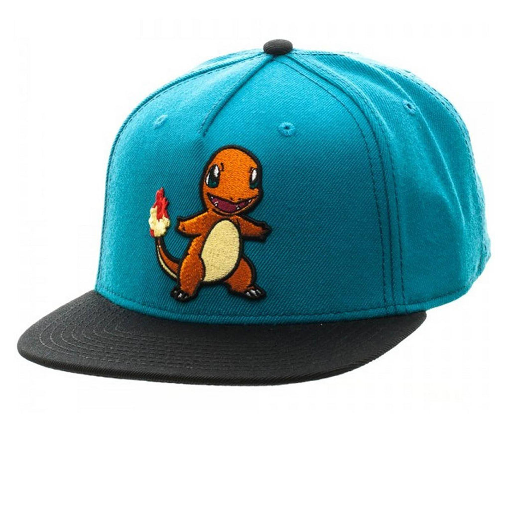Pokemon Charmander Blue Snapback Hat