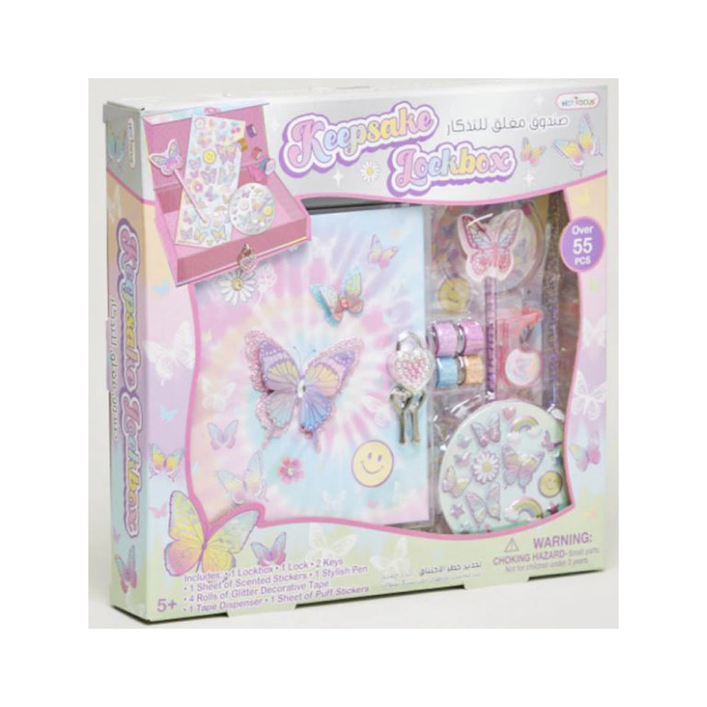 Hot Focus Tie Dye Butterfly Keepsake Lockbox Set - Radar Toys