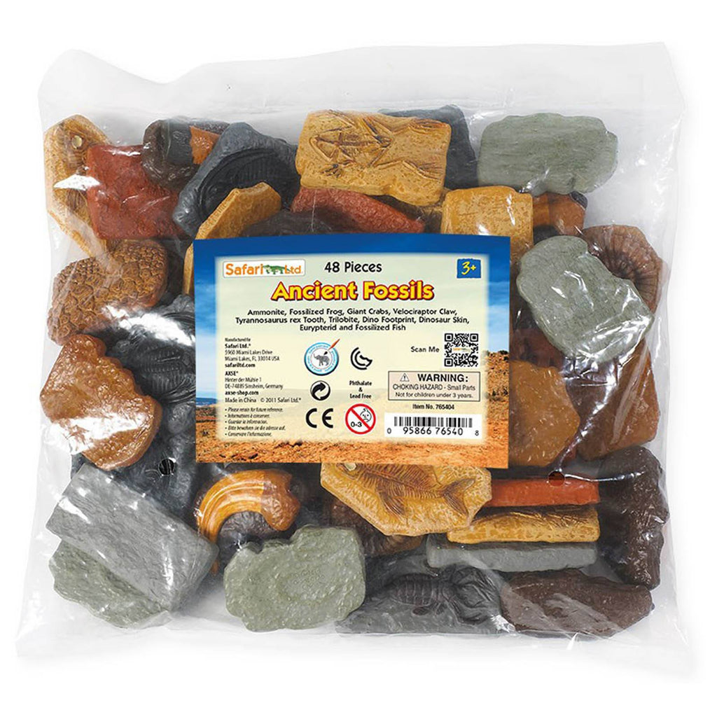 Ancient Fossils Bulk Bag Mini Figures Safari Ltd - Radar Toys