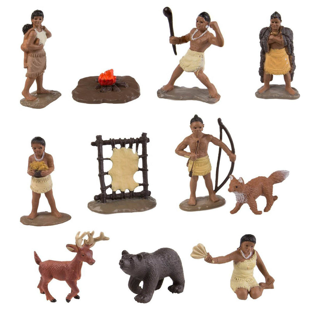 Powhatan Indians Bulk Bag Mini Figures Safari Ltd - Radar Toys