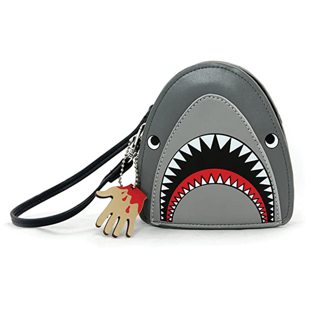 Scary Shark Wristlet With Chained Bloody Hand Wallet - Radar Toys