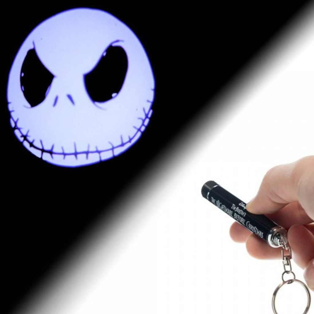 Nightmare Before Christmas Jack Logo Flashlight Keychain