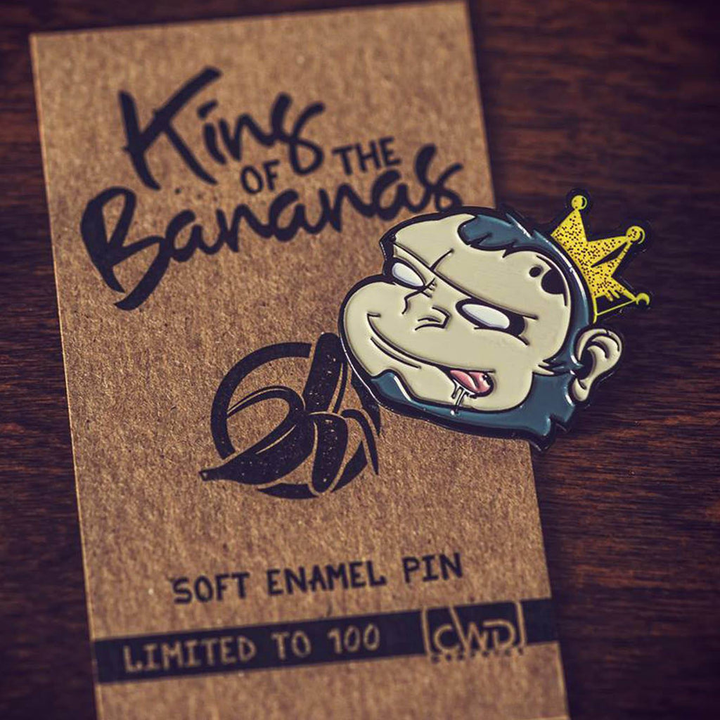 King Of The Bananas Limited Edition Soft Enamel Pin - Radar Toys