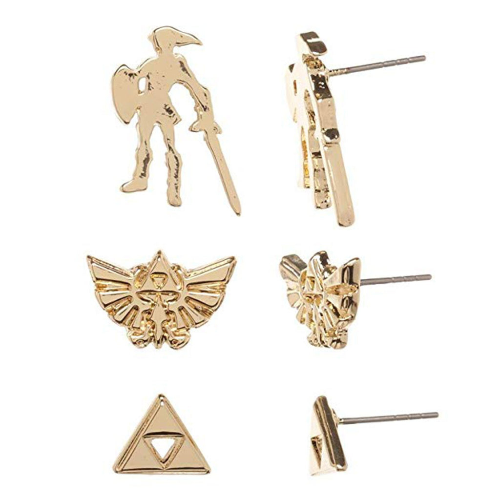 Zelda Symbols 3 Pairs Of Earring Set