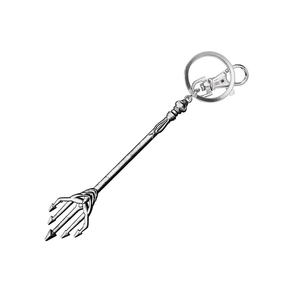 DC Aquaman Trident Pewter Metal Keychain - Radar Toys