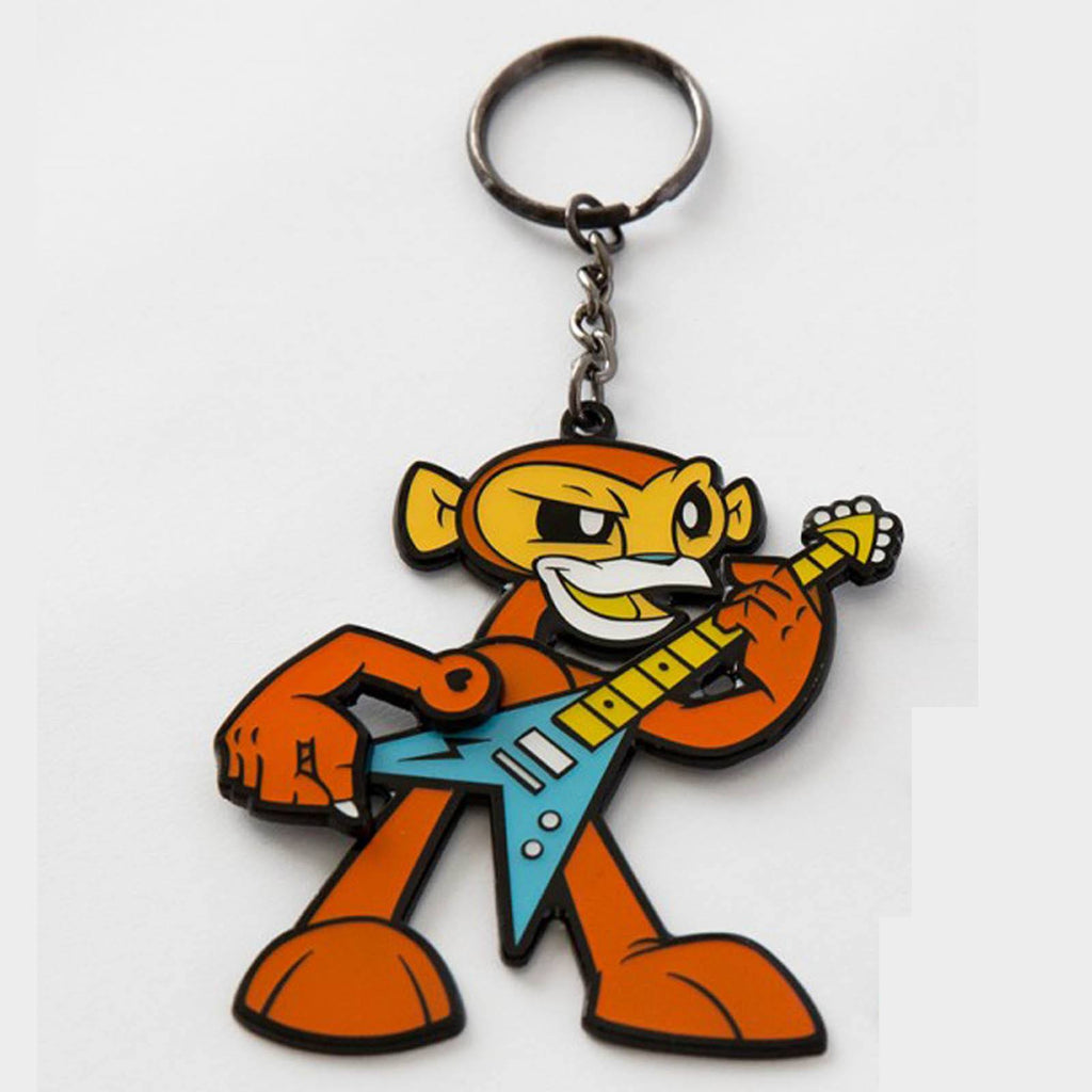 Joe Ledbetter Rockin' Monkey Orange Figure Metal Keychain