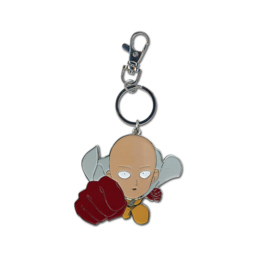 One Punch Man S2 Saitama Flying Punch Pose Metal Keychain - Radar Toys