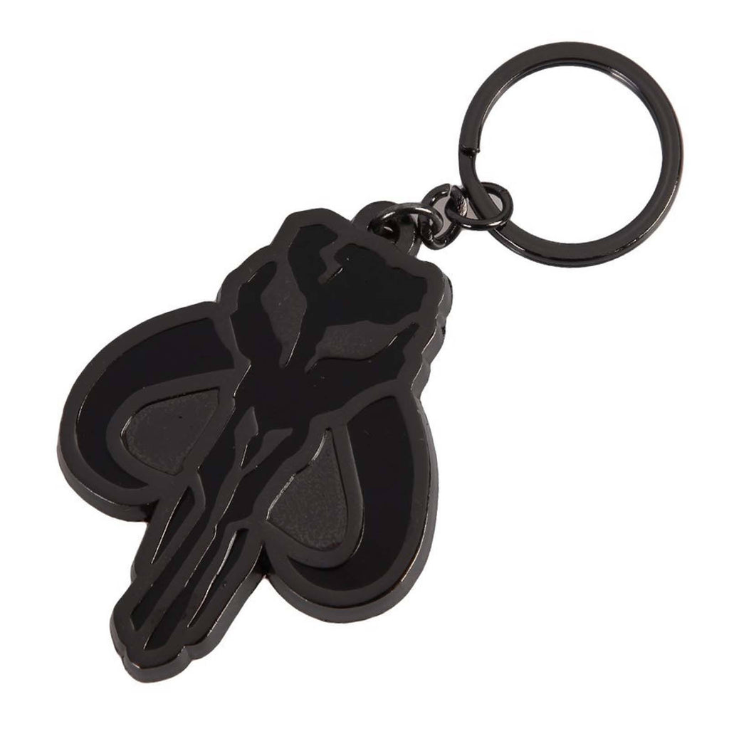 Star Wars Boba Fett Logo Black Gunmetal Keychain