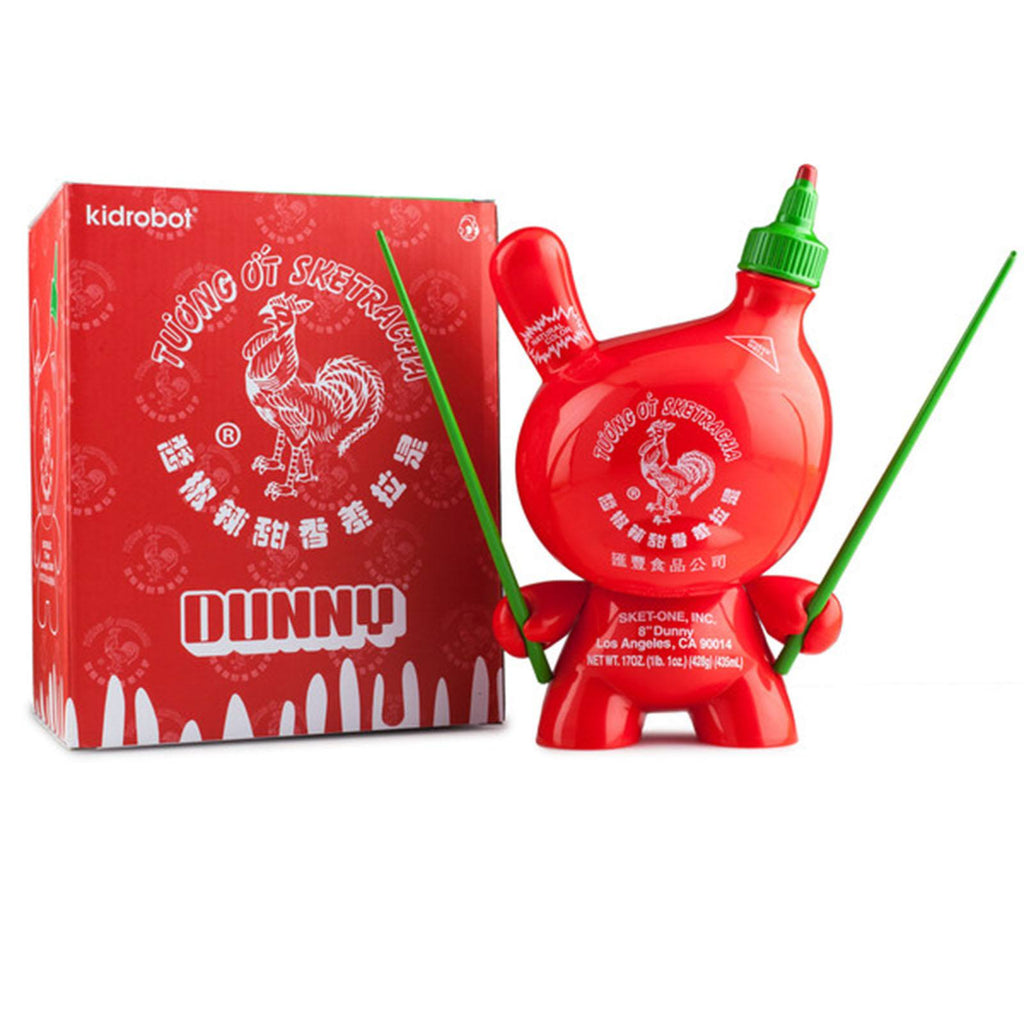 Kidrobot Dunny Sketracha Sket One Full Sriracha 8 Inch Vinyl Figure