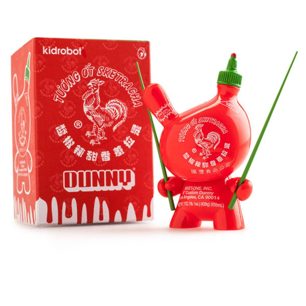 Kidrobot Dunny Sketracha Sket One Sriracha Vinyl Figure