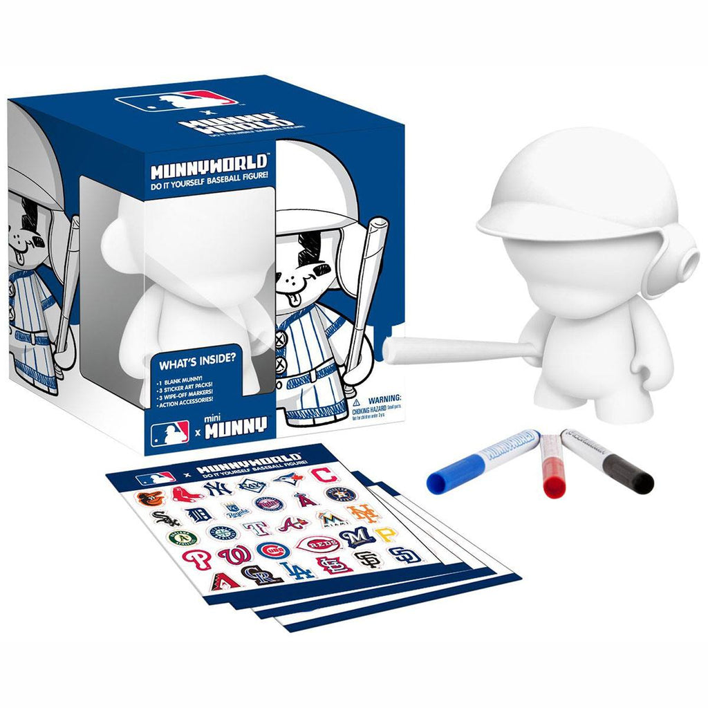 Kidrobot MLB All Teams Blank White Munny Figure