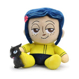 Kidrobot Coraline Phunny Coraline And The Cat Plush Figure - Radar Toys