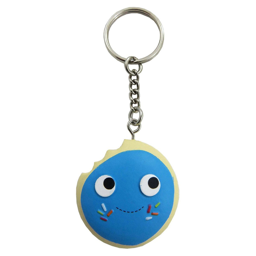 Kidrobot Yummy World Blue Frosted Cookie Vinyl Figure Keychain