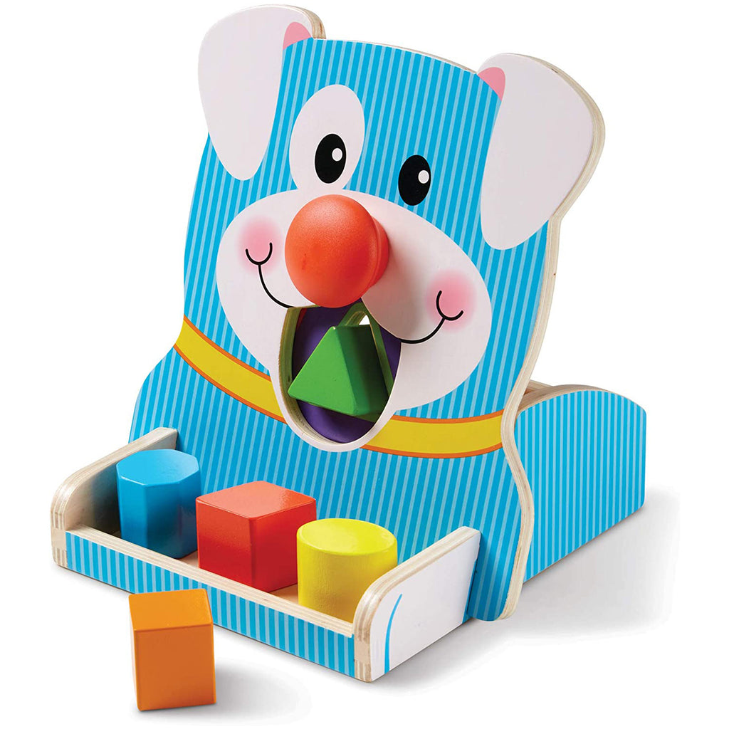 Melissa And Doug Spin And Feed Dog Shape Sorter Wooden Set - Radar Toys
