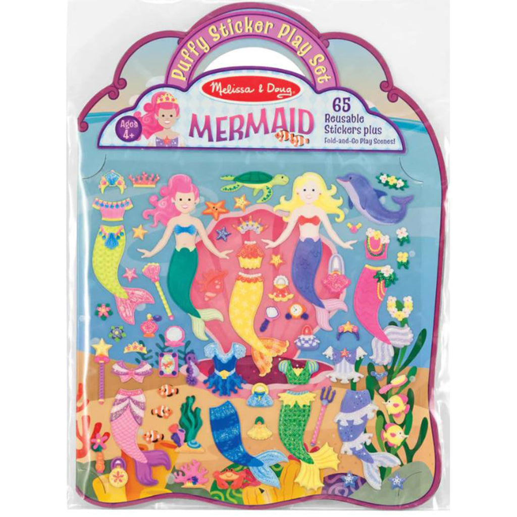 Melissa And Doug Mermaids Reusable Puffy Sticker Set - Radar Toys