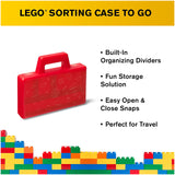 LEGO® Storage Transparent Red Sorting Case - Radar Toys