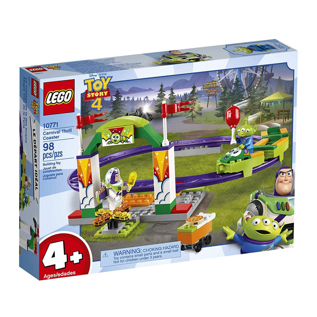 LEGO® Disney Toy Story 4 Carnival Thrill Coaster Building Set 10771 - Radar Toys