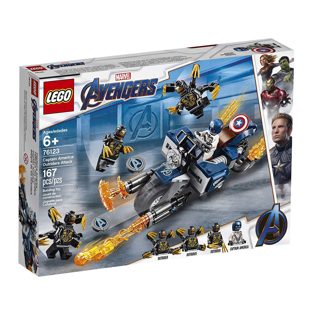 LEGO® Marvel Avengers Captain America Outriders Attack Building Set 76123