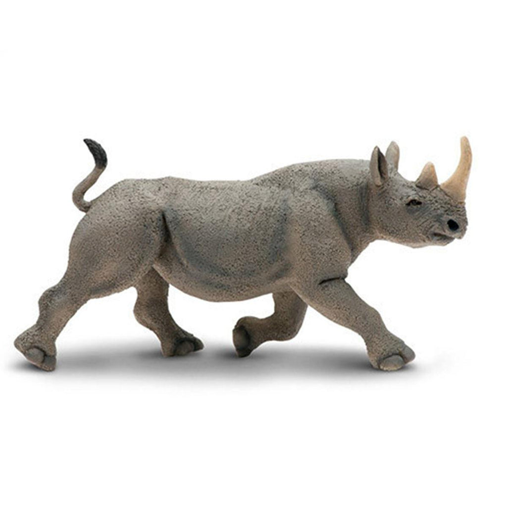 Black Rhino Wild Safari Wildlife Figure Safari Ltd