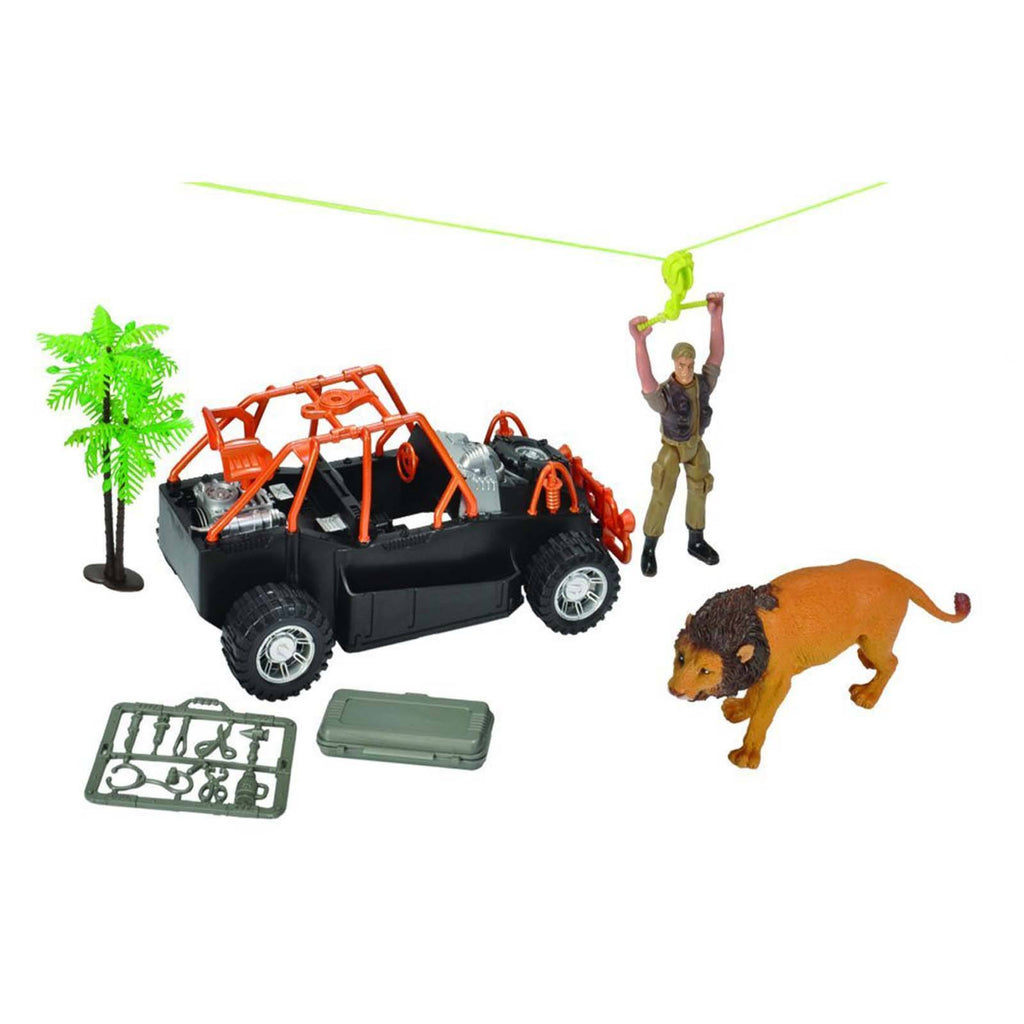 E-Team Safari Zip Line Tour Figures Playset