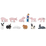 Piglets And Bunnies Toob Mini Figures Safari Ltd - Radar Toys
