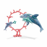Schleich Dolphin Mum With Babies Bayala Figure Set 41463 - Radar Toys