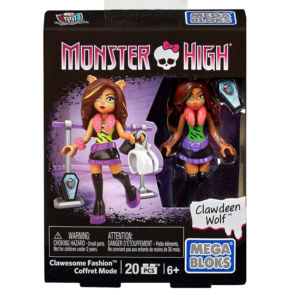 Mega Bloks Monster High Clawesome Fashion Clawdeen Building Set - Radar Toys