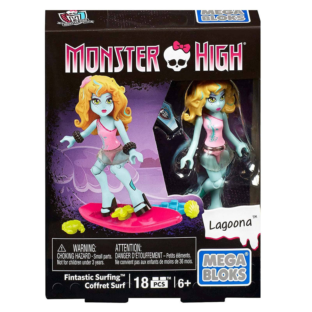 Mega Bloks Monster High Fintastic Surfing Lagoona Building Set - Radar Toys