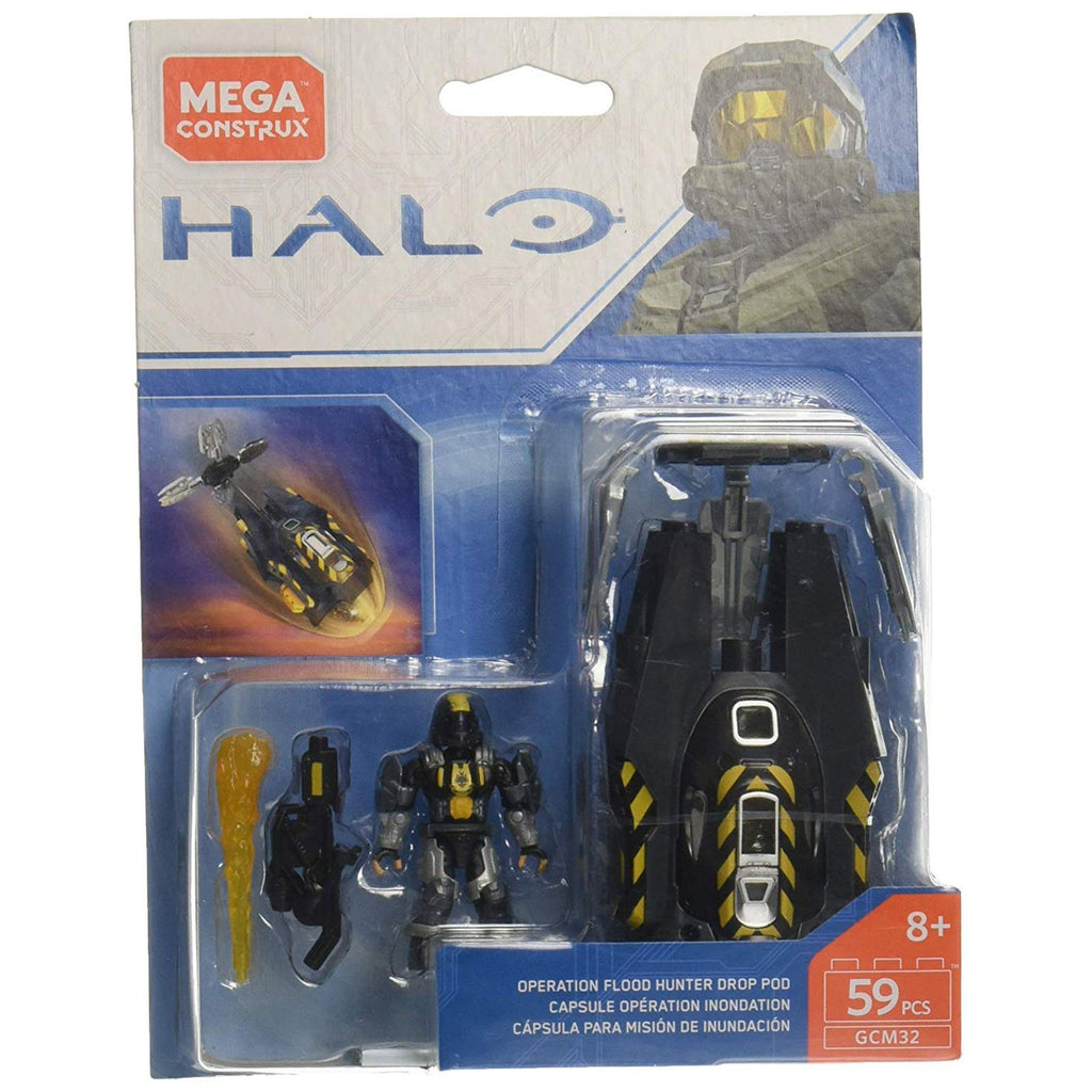 Mega Construx Halo Operation Flood Hunter Drop Pod Set - Radar Toys
