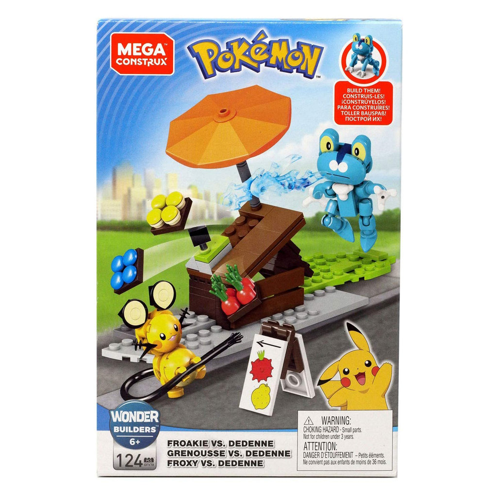 Mega Construx Pokemon Froakie Vs Dedenne Building Set - Radar Toys