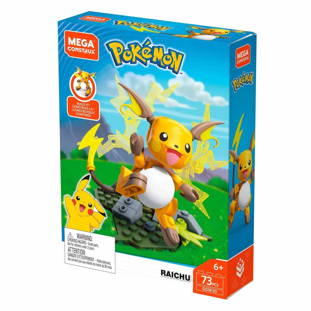 Mega Construx Pokemon Raichu Building Set - Radar Toys