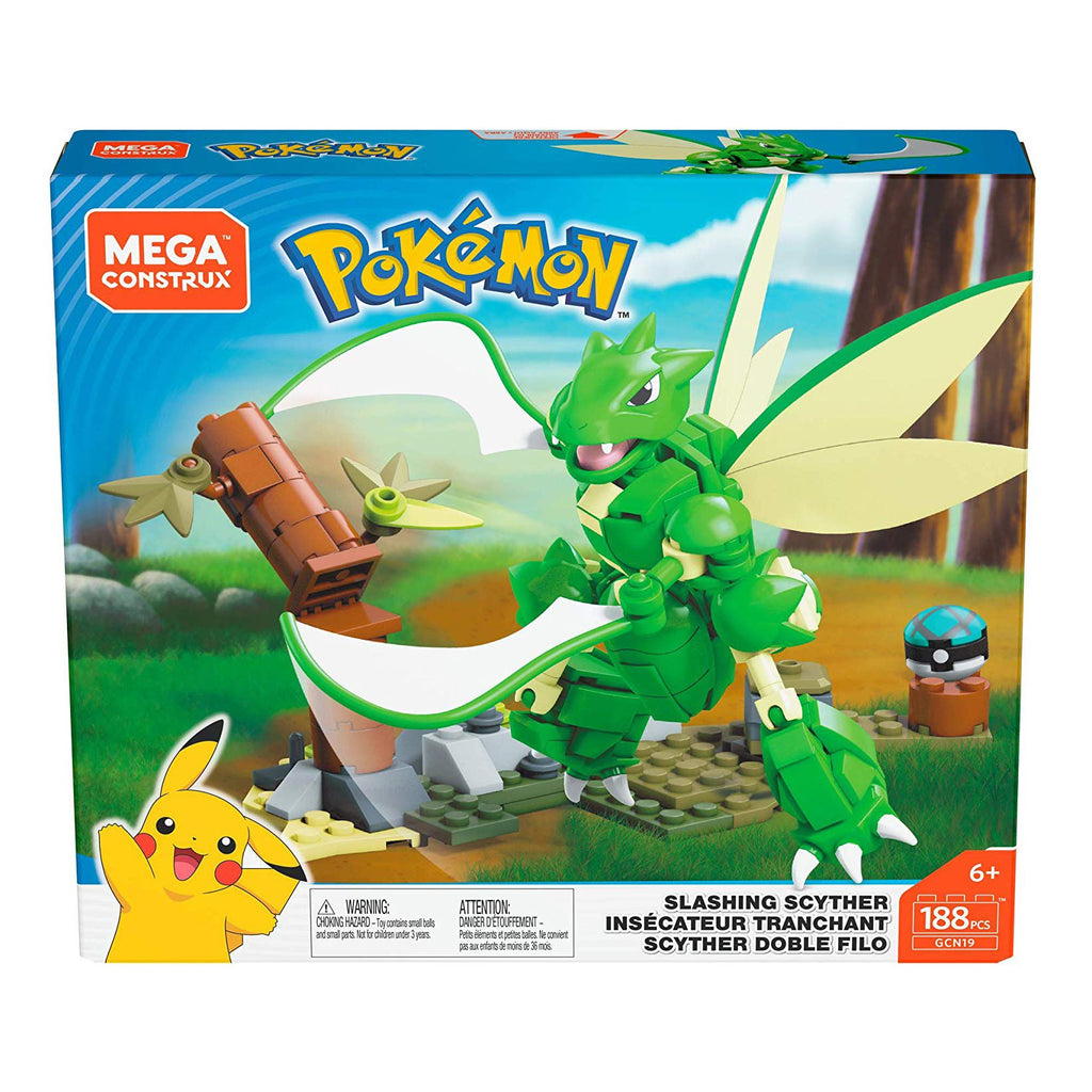 Mega Construx Pokemon Slashing Scyther Building Set - Radar Toys