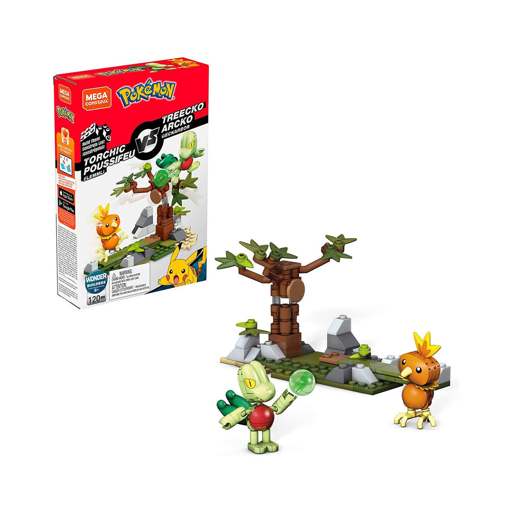 Mega Construx Pokemon Torchic Vs Treecko Building Set - Radar Toys